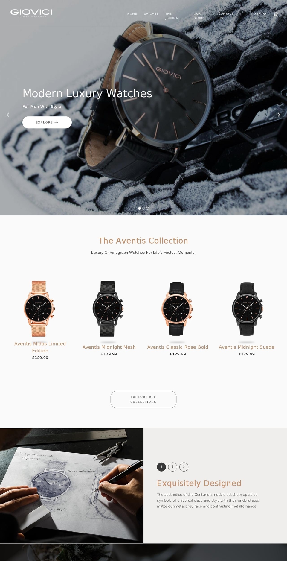 giovici.com shopify website screenshot