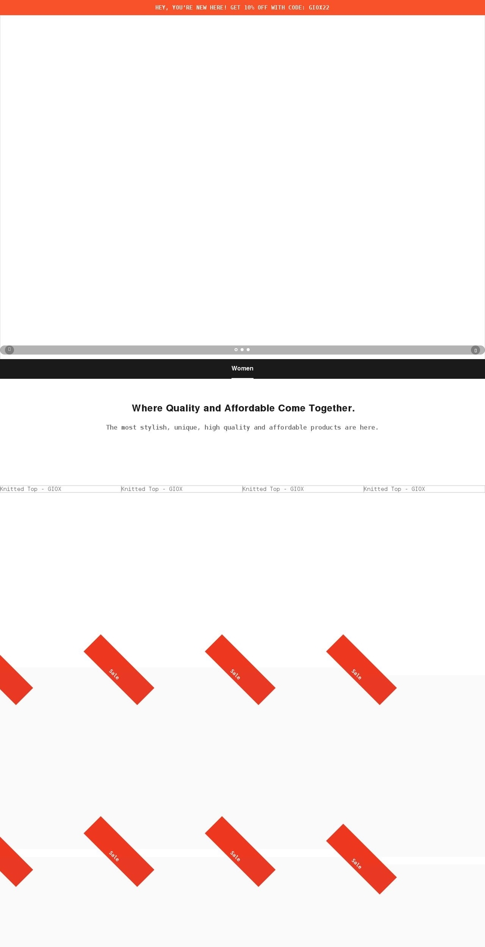 giox.co.uk shopify website screenshot