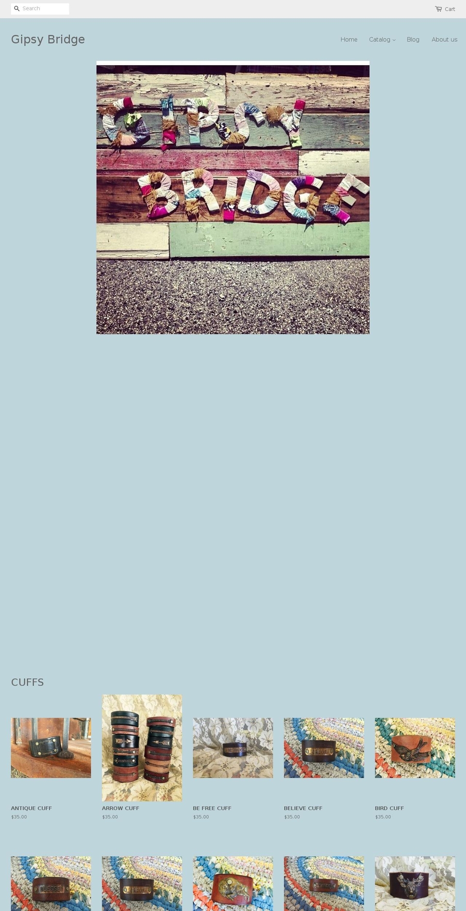 gipsybridge.com — Shopify storefront screenshot