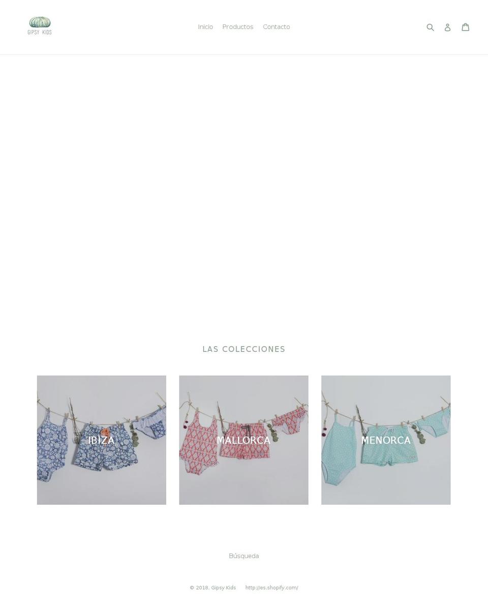 gipsykids.com — Shopify storefront screenshot