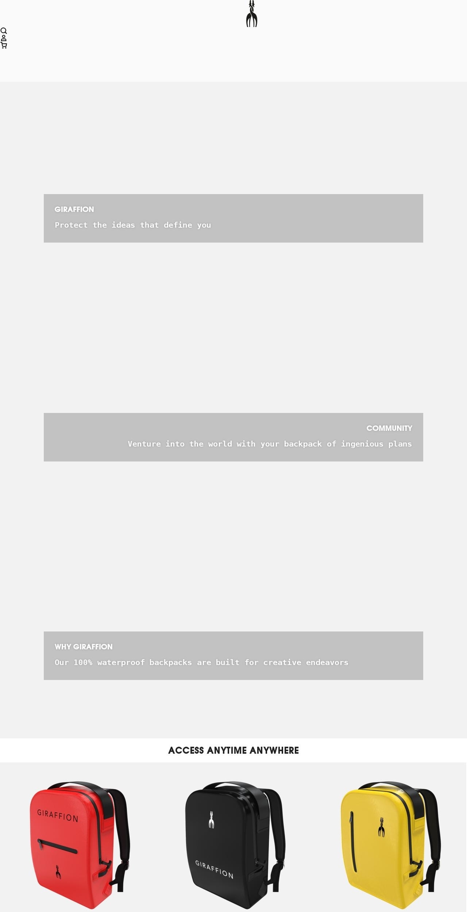 giraffion.com shopify website screenshot