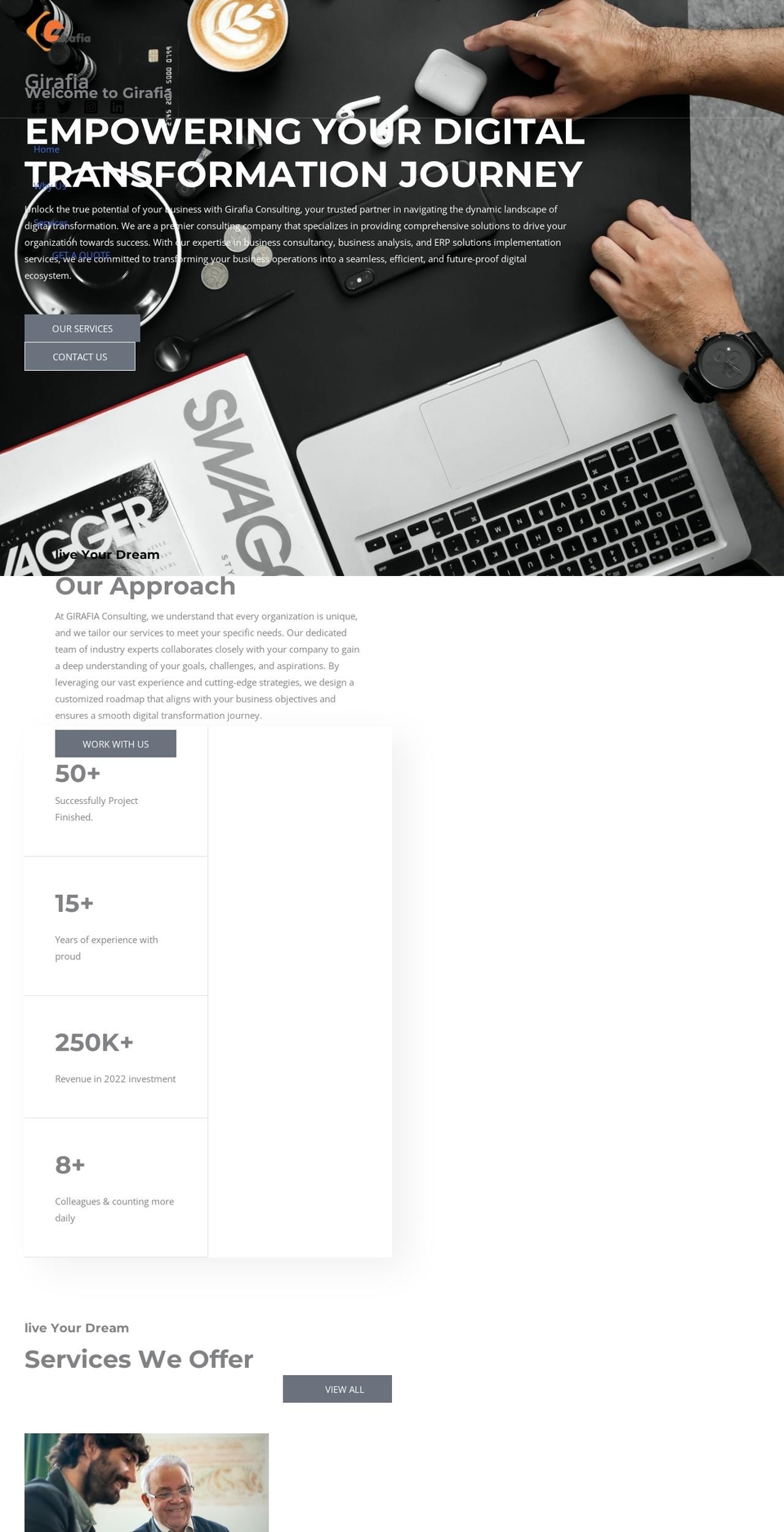 girafia.com — Shopify storefront screenshot