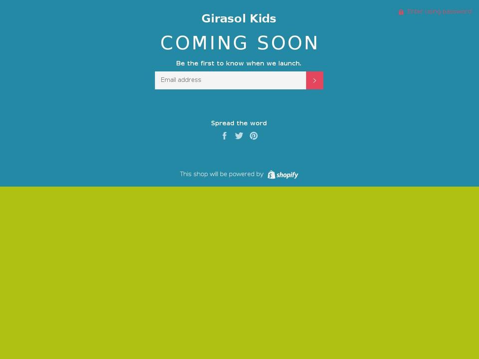 girasolkids.com — Shopify storefront screenshot