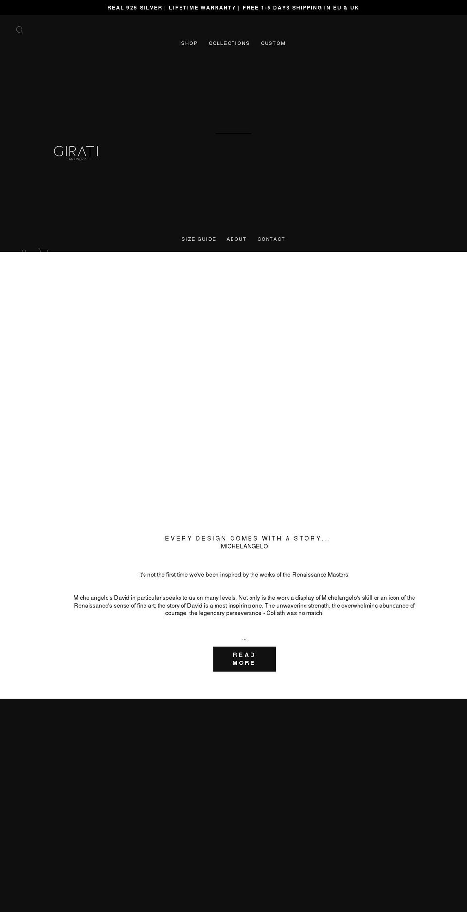 girati.com shopify website screenshot