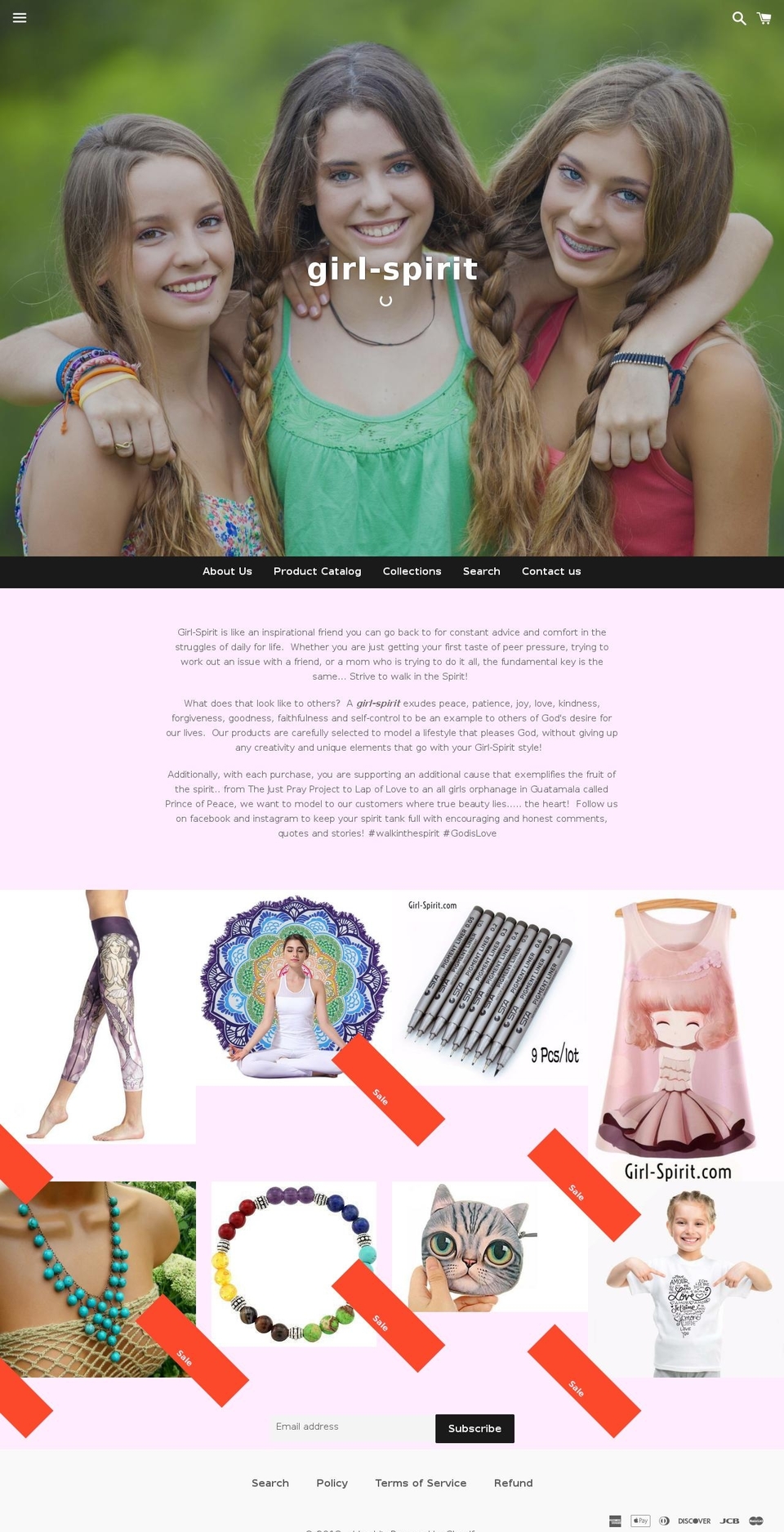 girl-spirit.com — Shopify storefront screenshot
