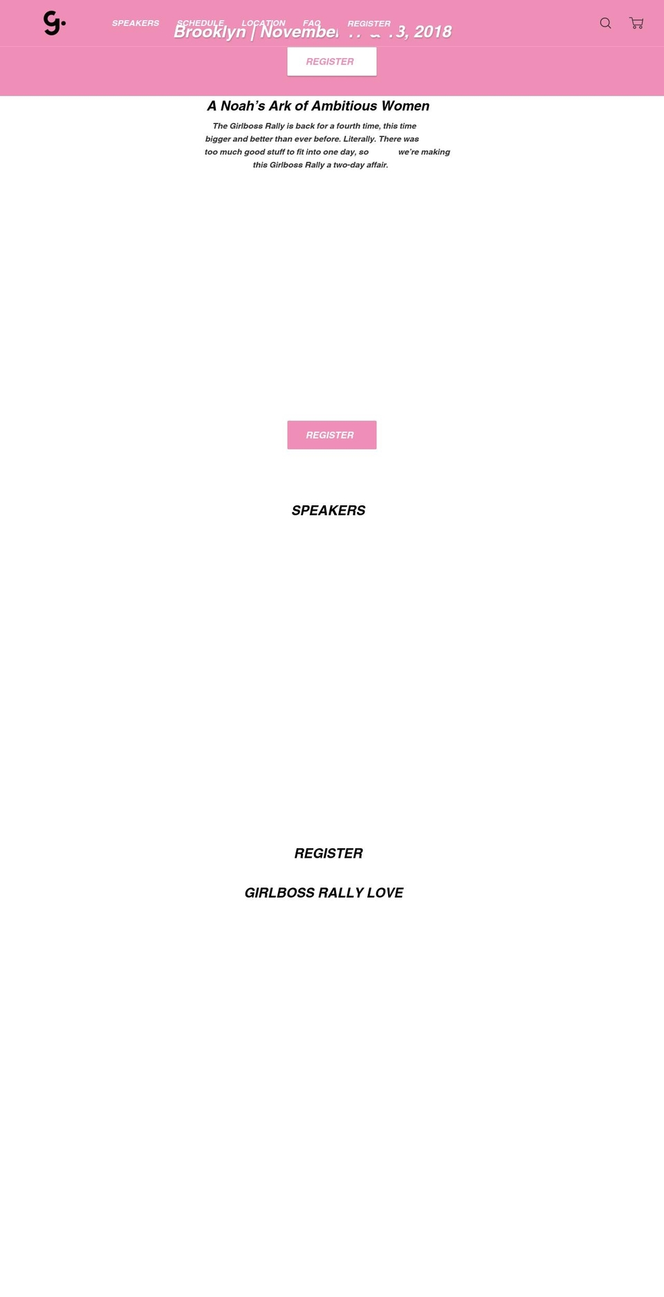 girlbossrally.com shopify website screenshot