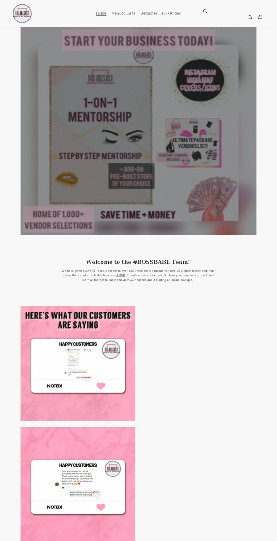girlbossusa.co shopify website screenshot
