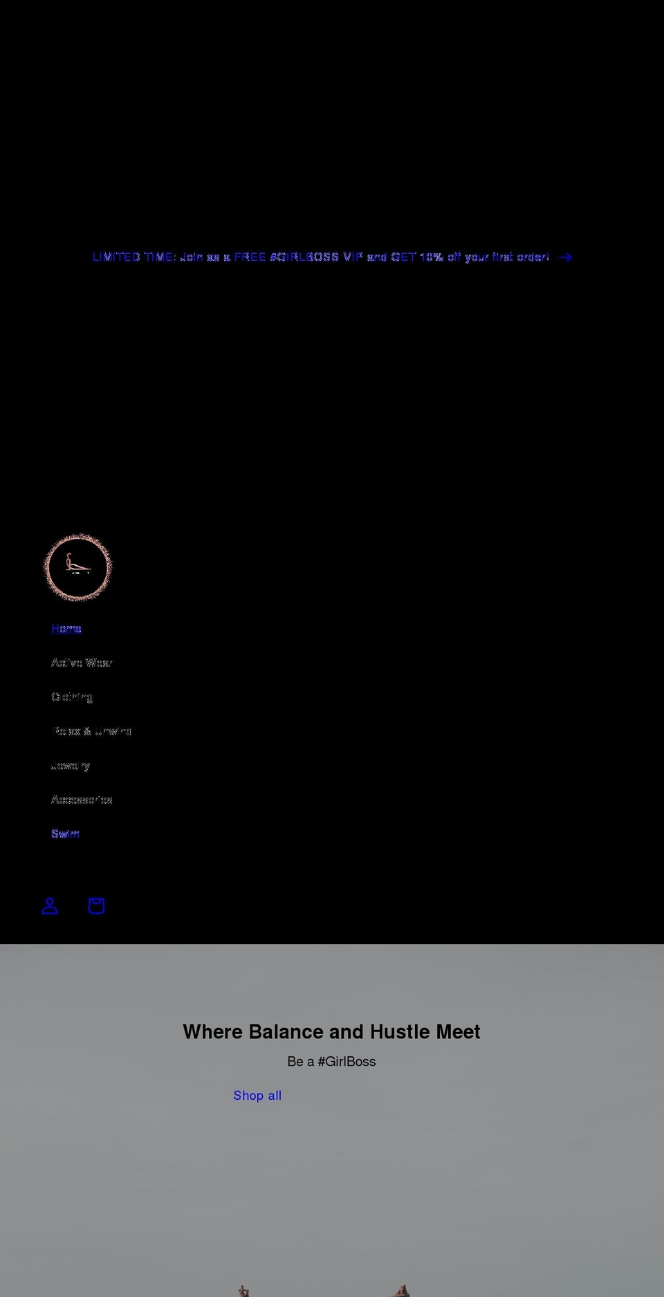 girlbossyoga.com — Shopify storefront screenshot