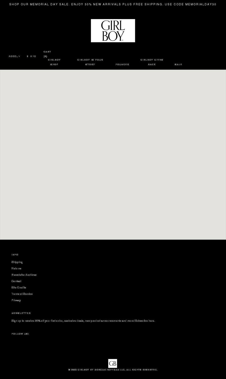 girlboy.com shopify website screenshot