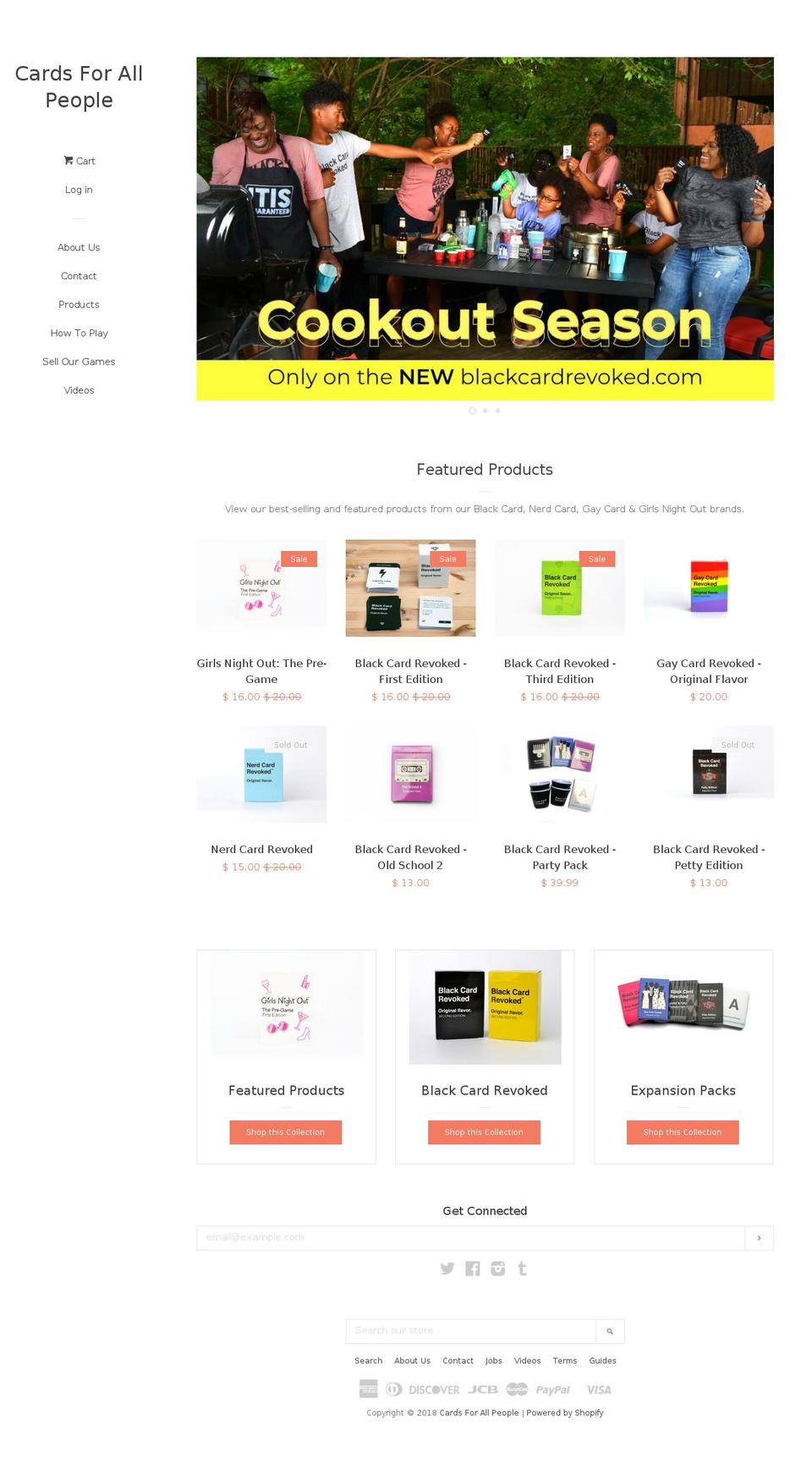 girlcardrevoked.com — Shopify storefront screenshot
