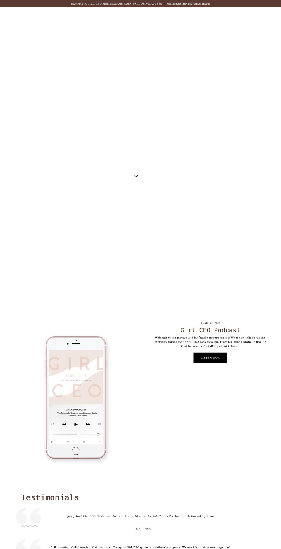 girlceoinc.com shopify website screenshot