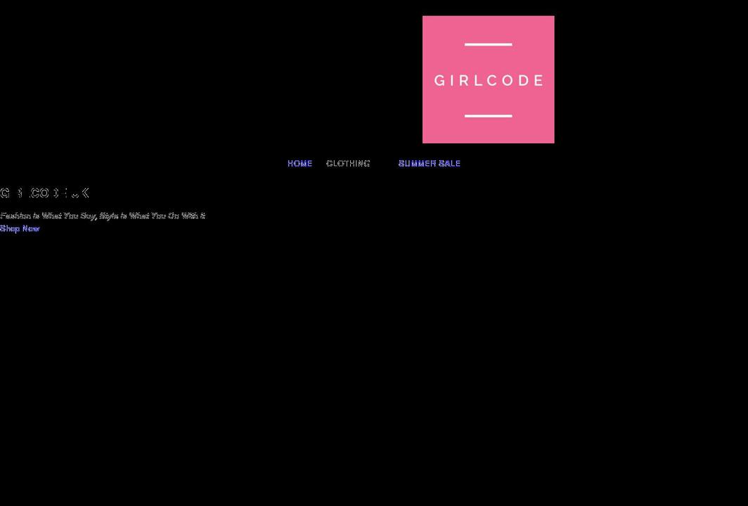 girlcodeuk.com shopify website screenshot