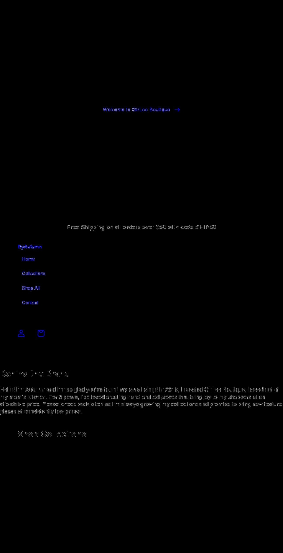 girleeboutique.com shopify website screenshot