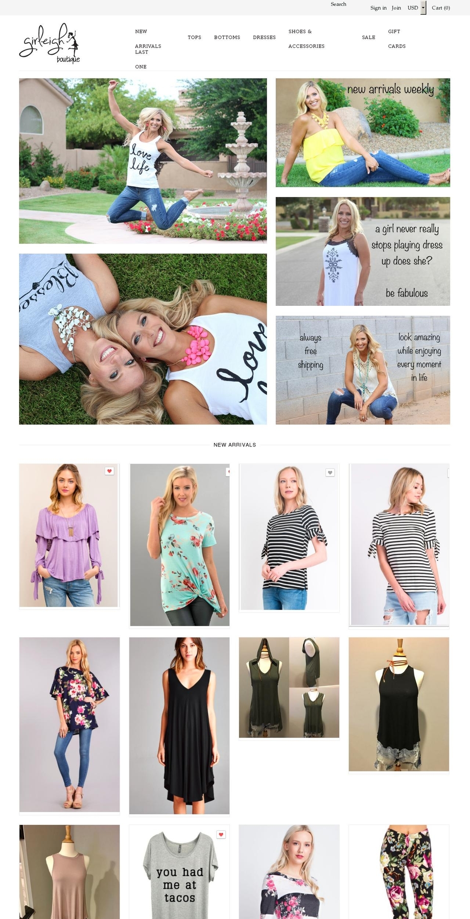 girleighboutique.com shopify website screenshot