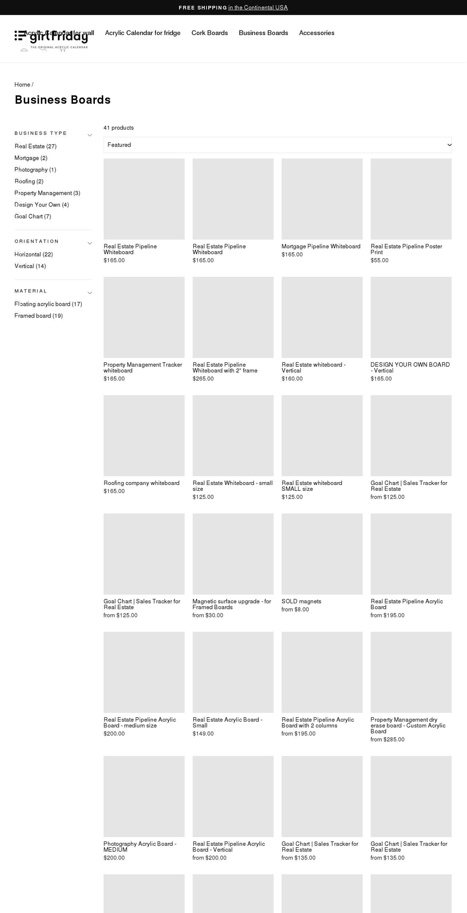 girlfridayoffice.com shopify website screenshot