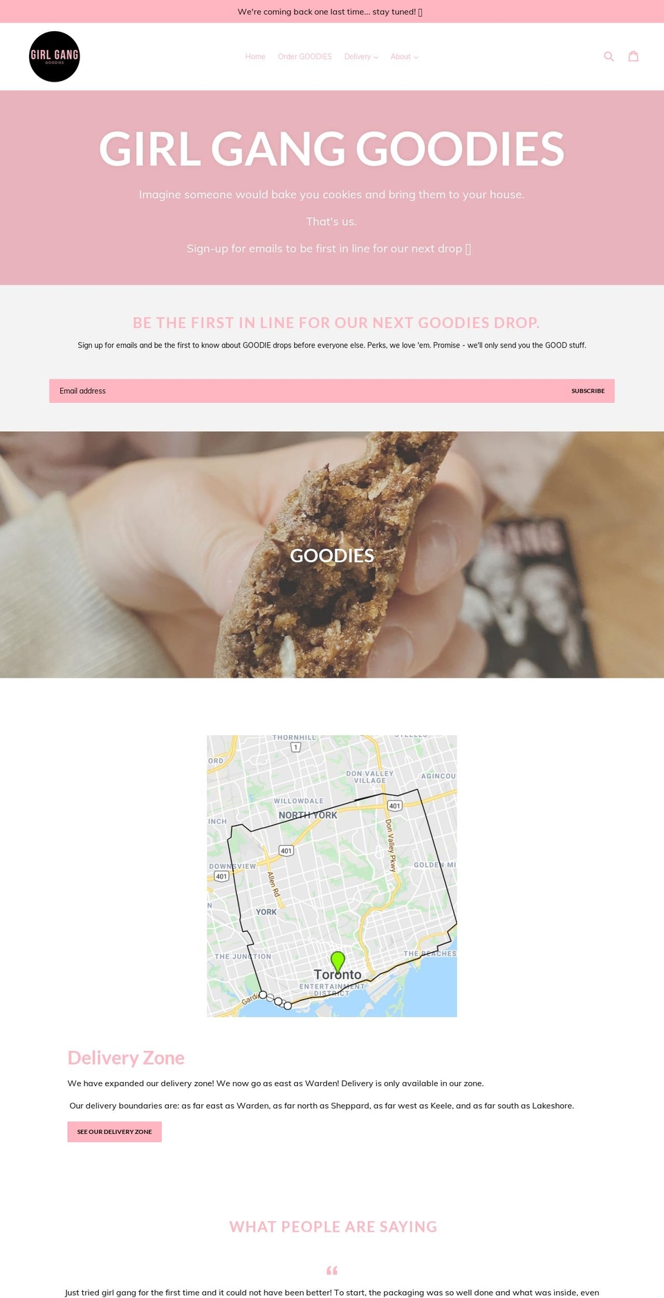 girlganggoodies.ca shopify website screenshot