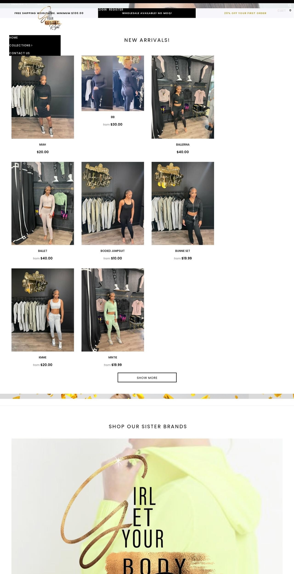 bagratica----sections-ready Shopify theme site example girlgetyourclosetright.com