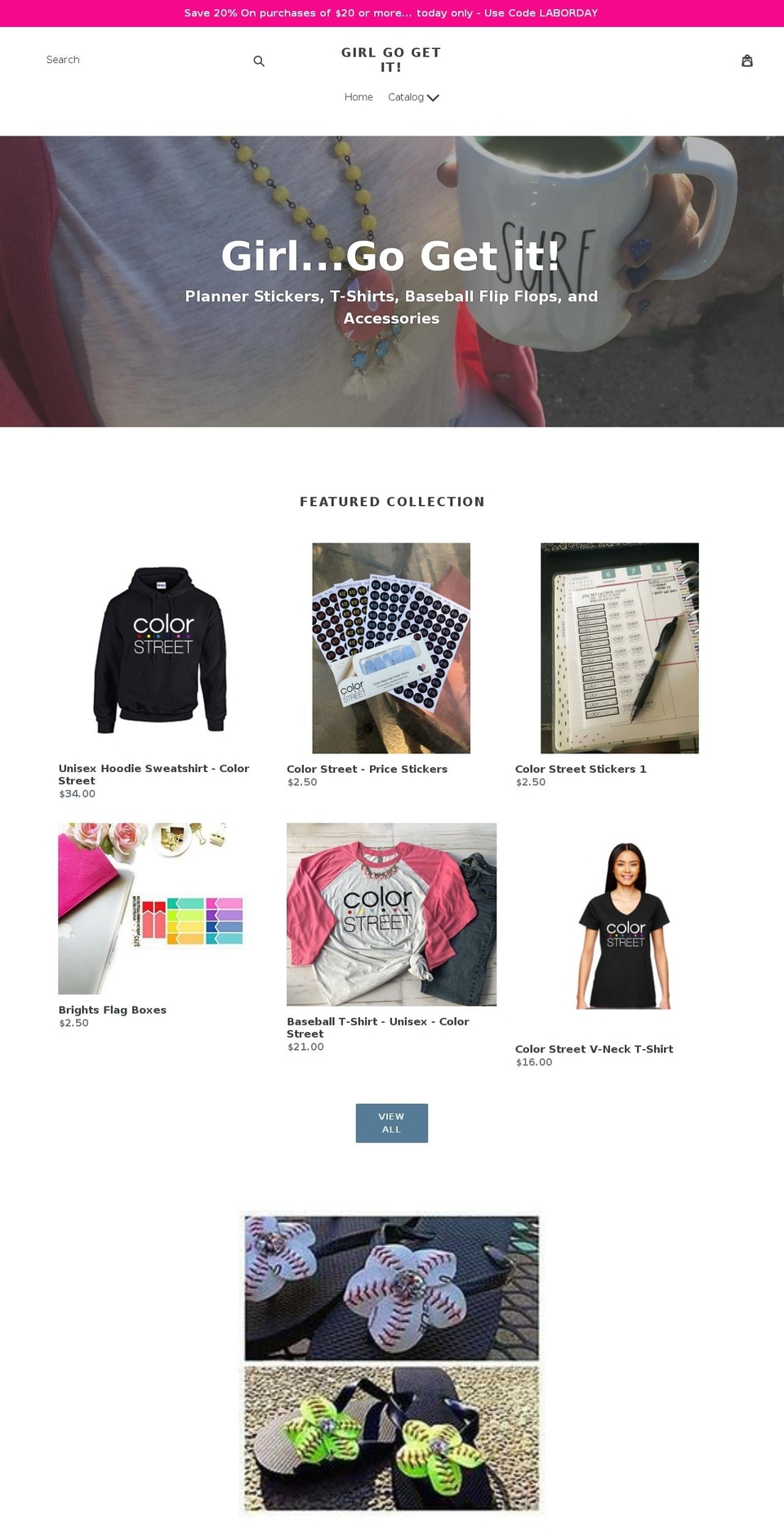 girlgogetit.com — Shopify storefront screenshot