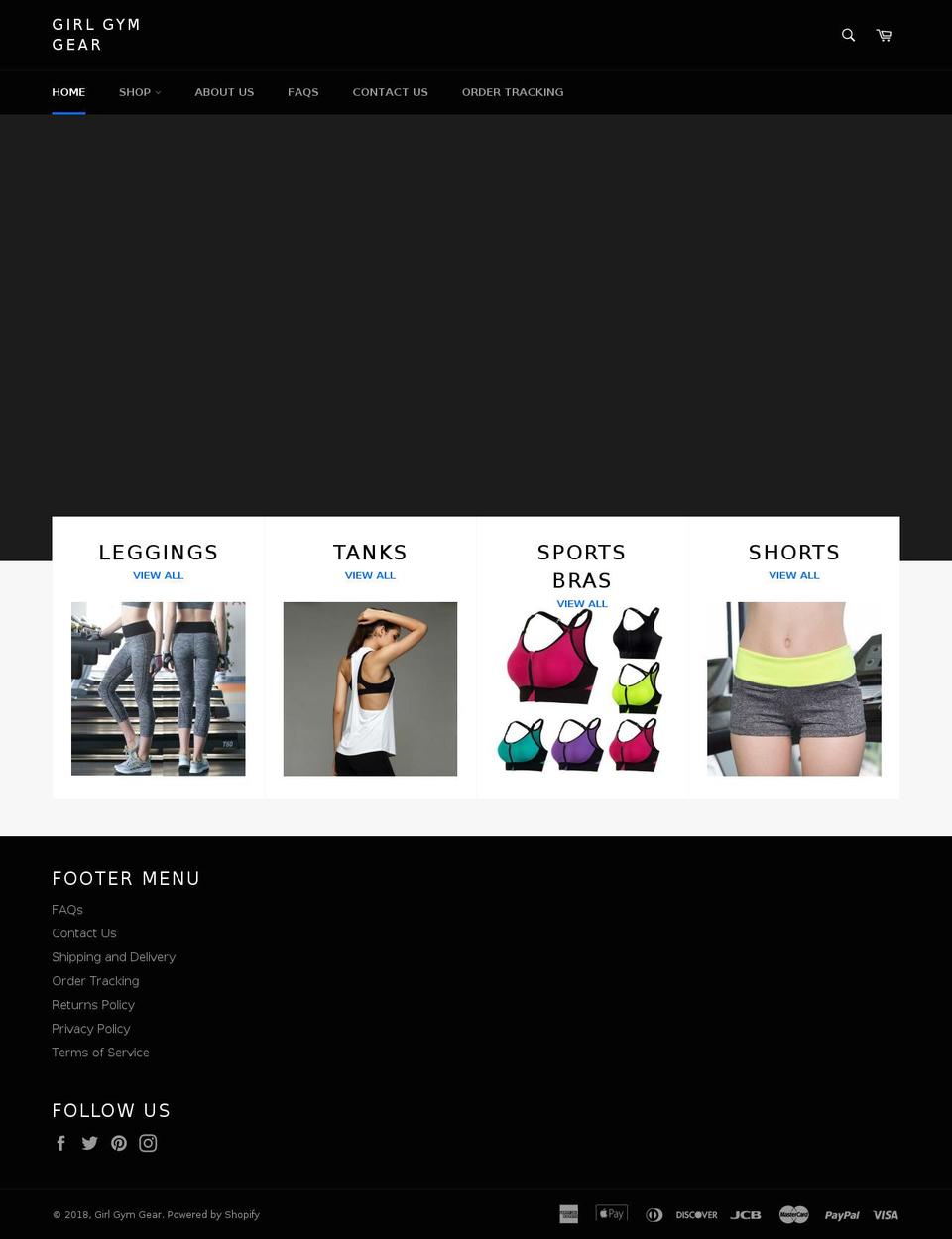 girlgymgear.com — Shopify storefront screenshot