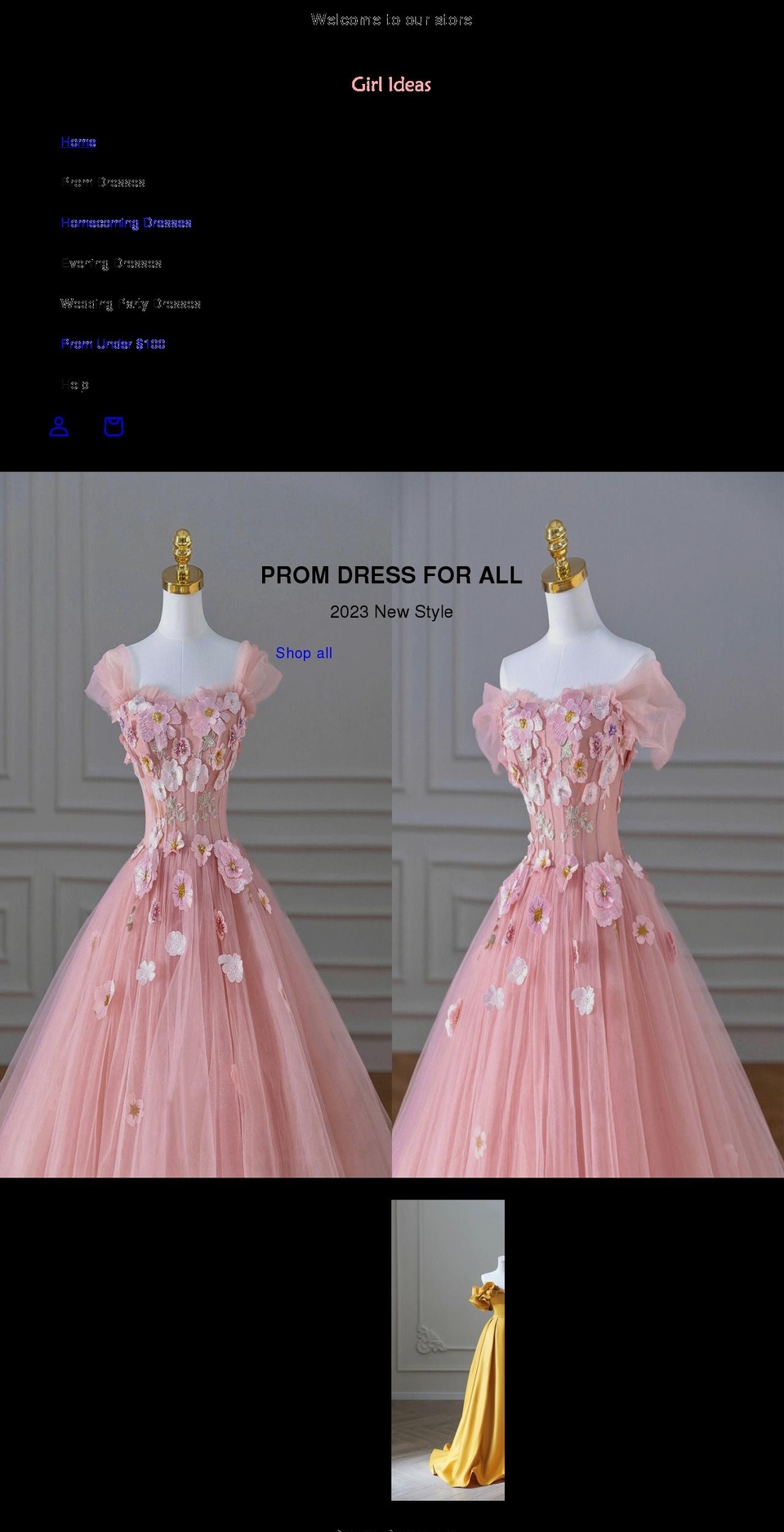 girlideas.com shopify website screenshot
