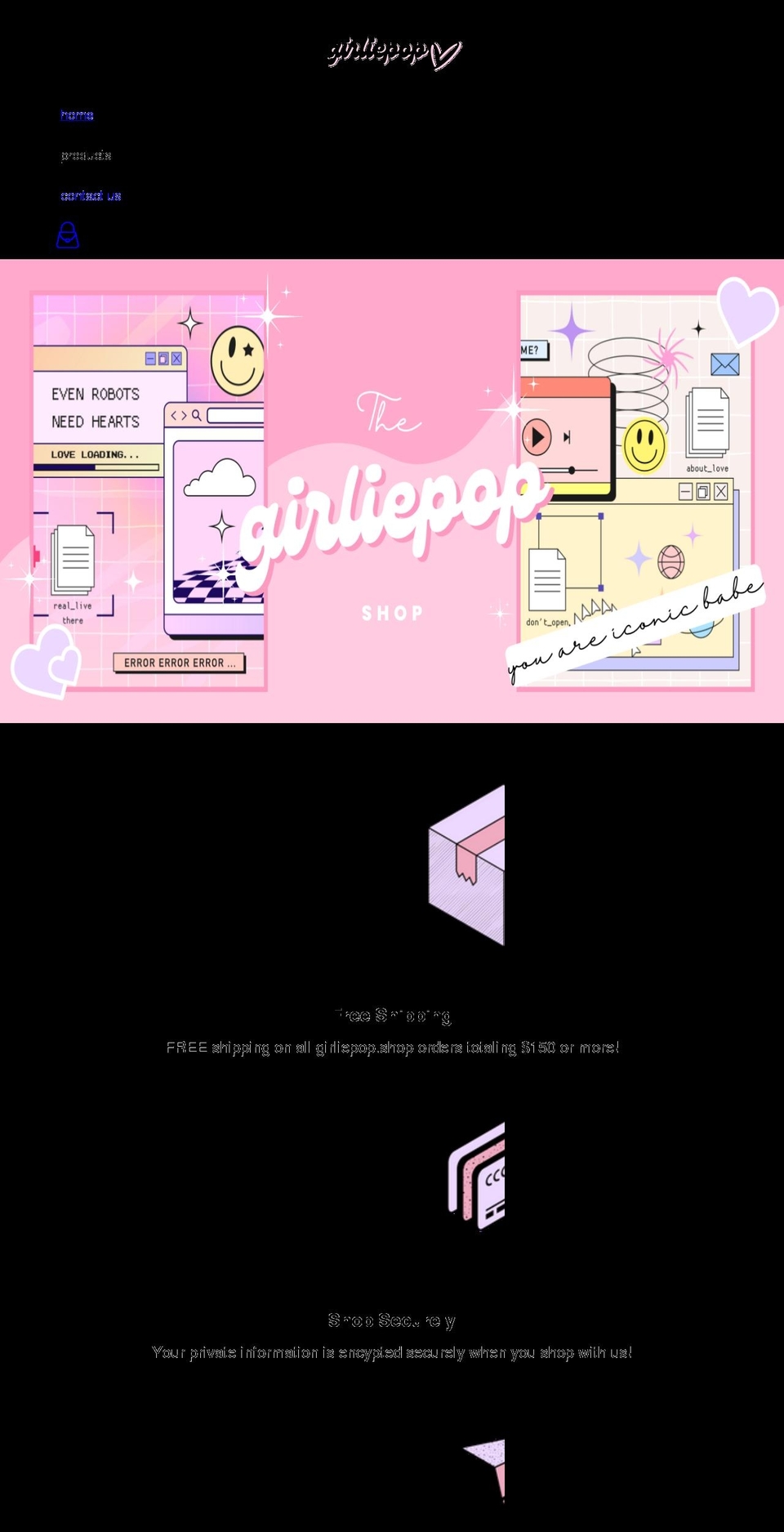 girliepop.shop shopify website screenshot