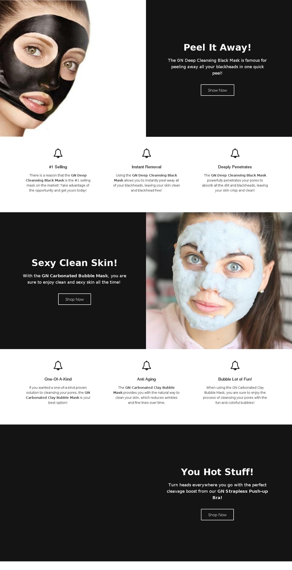 girlnecessities.com — Shopify storefront screenshot