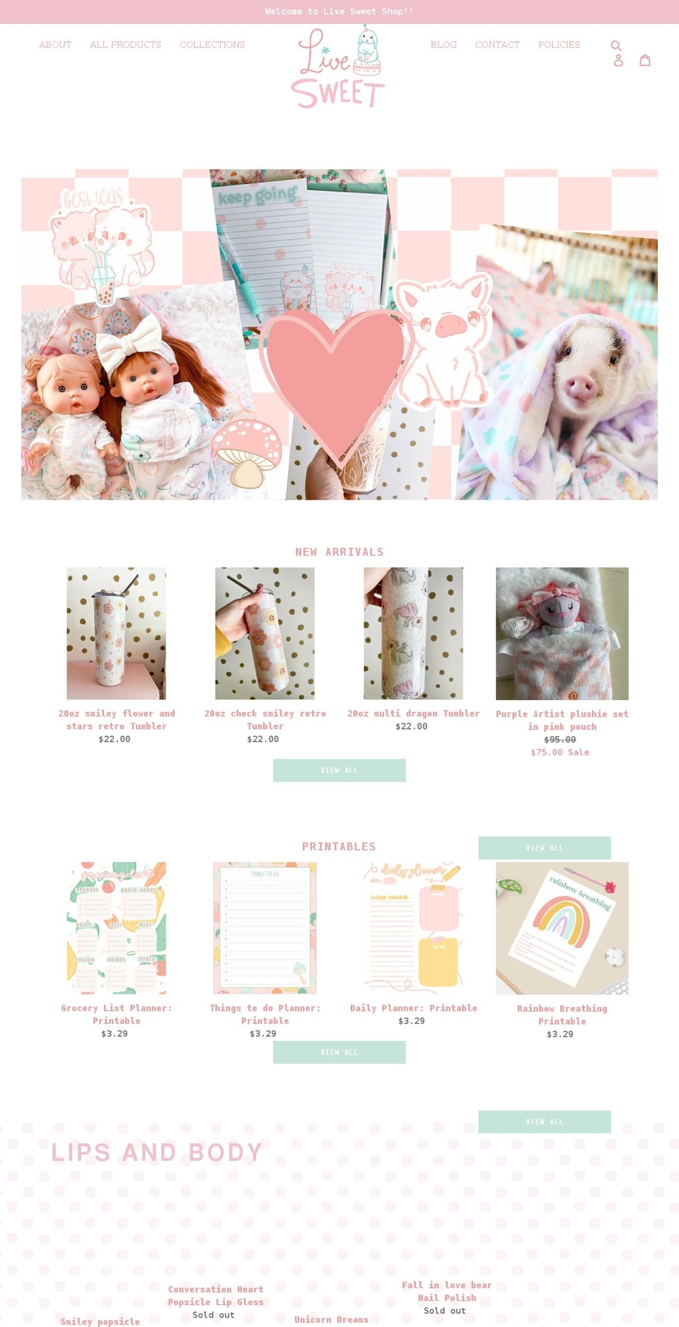 girlsgrowtogethershop.com shopify website screenshot