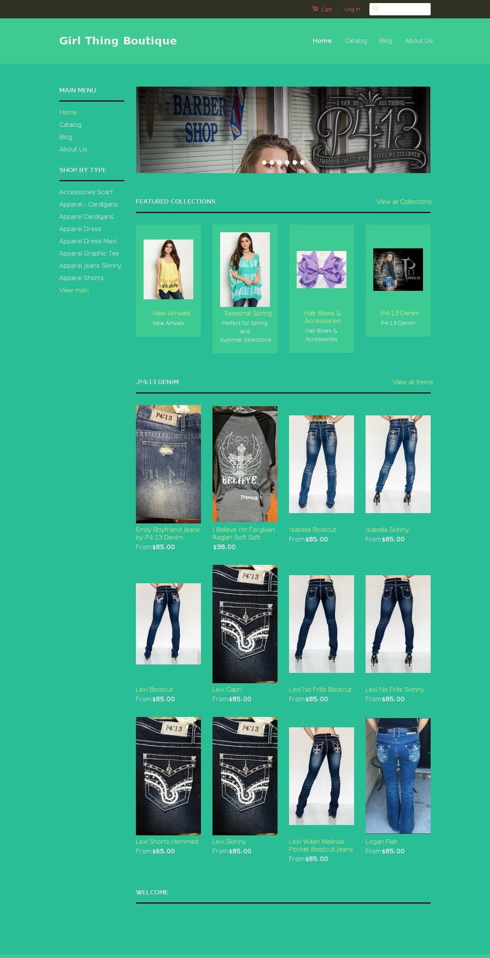 girlthingboutique.com shopify website screenshot