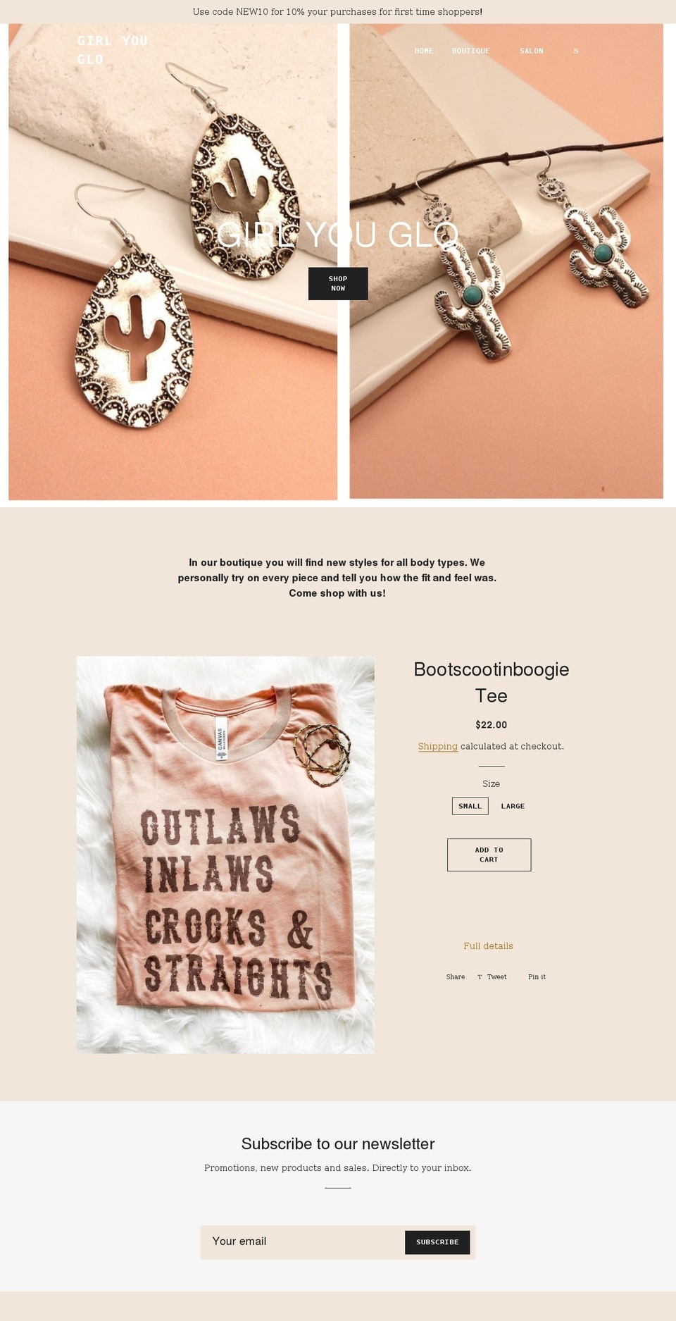 girlyouglo.com shopify website screenshot
