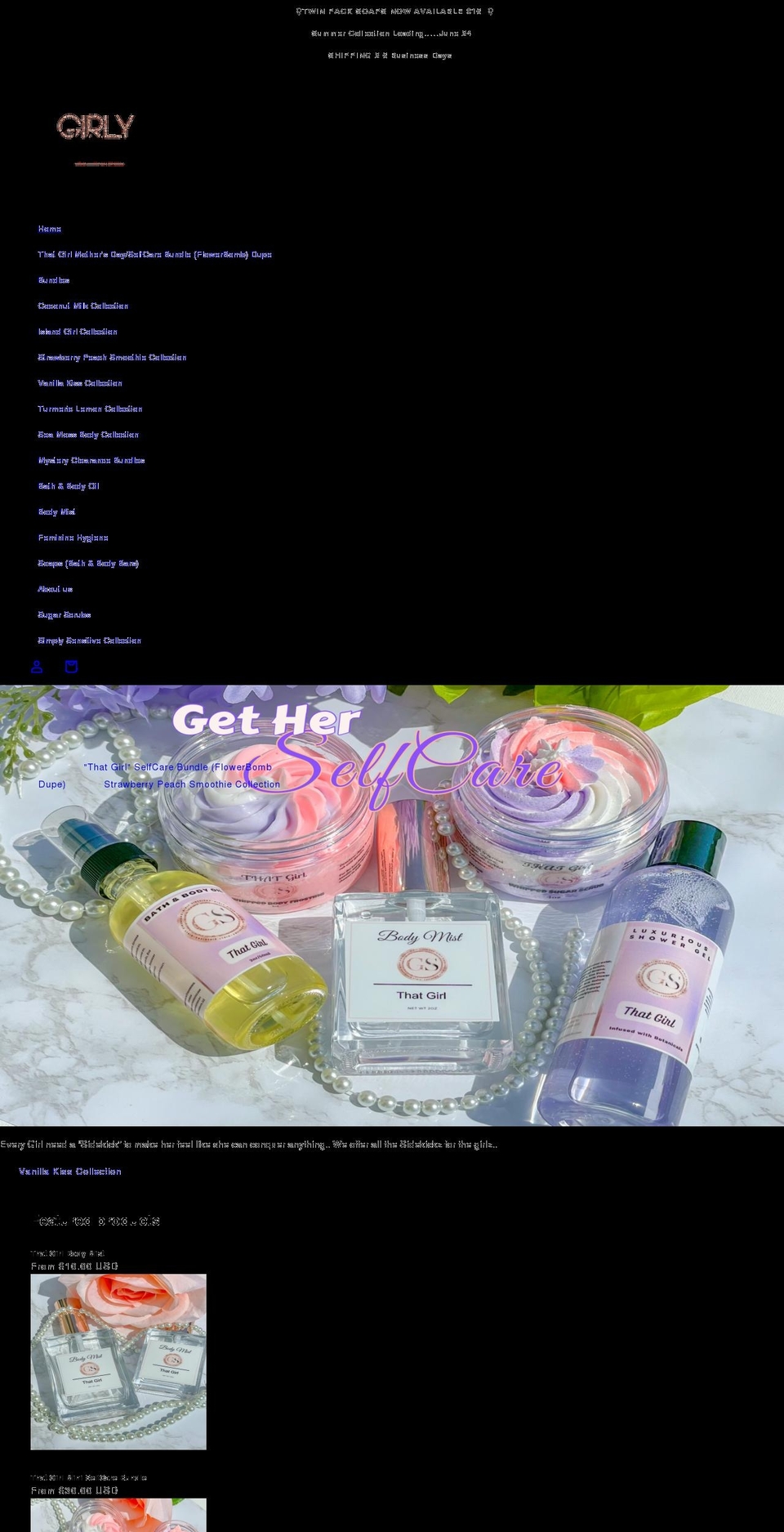 girlysidekickz.com shopify website screenshot
