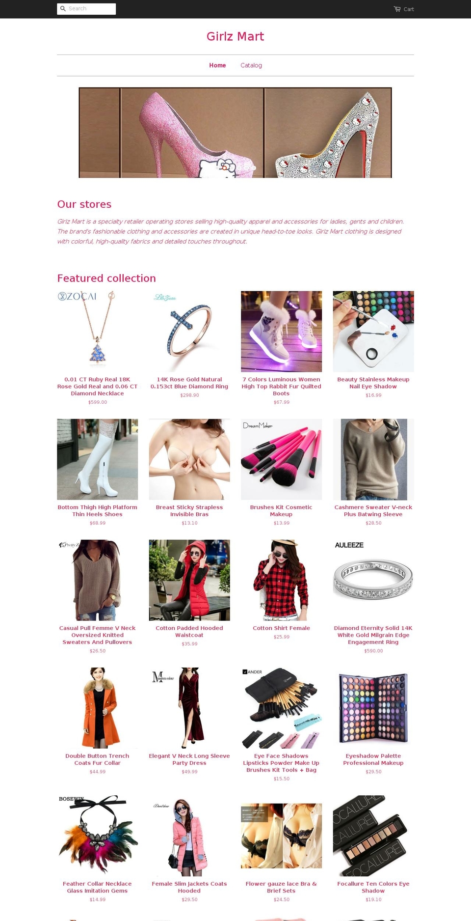 girlzmart.com shopify website screenshot