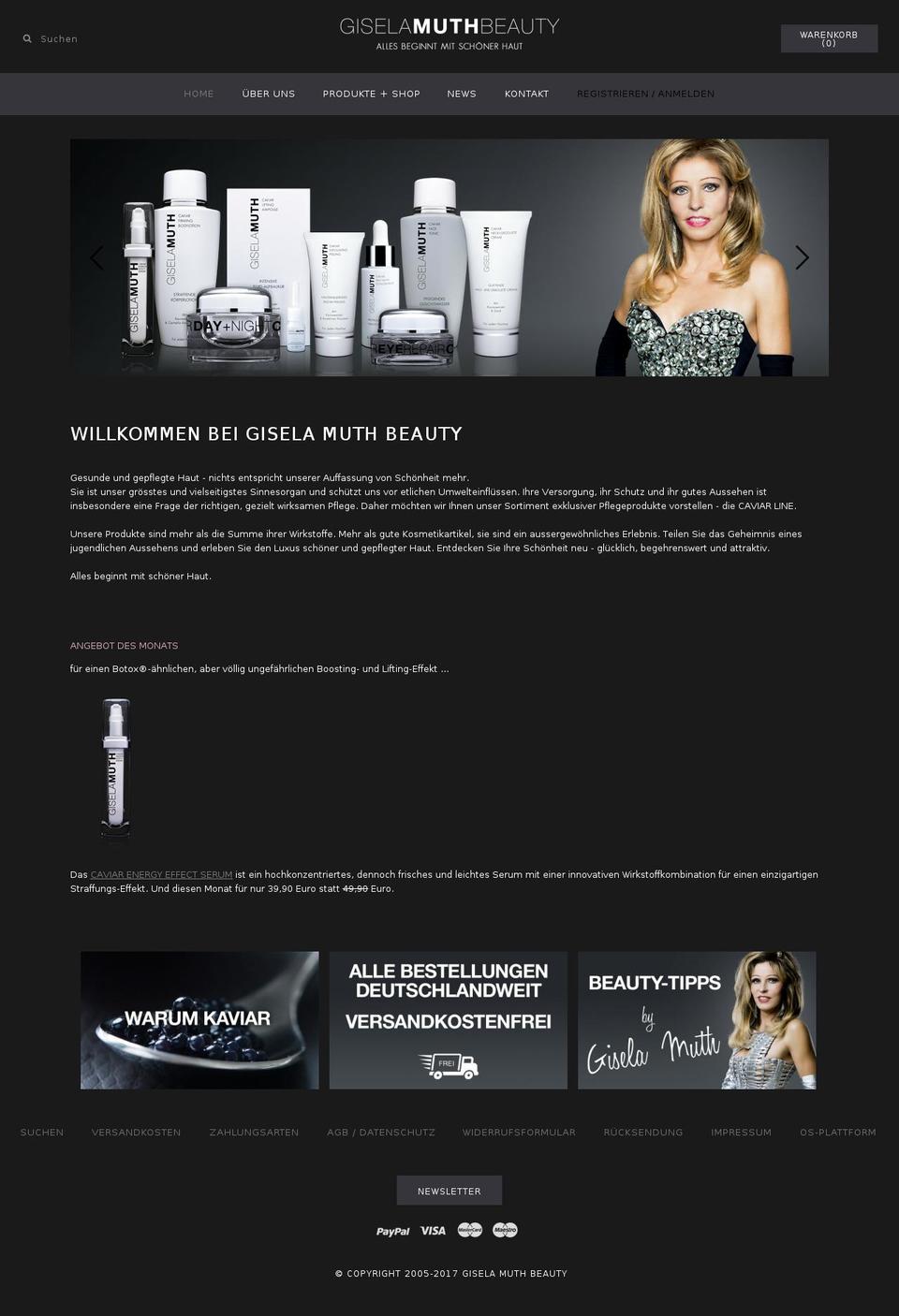 giselamuth.de shopify website screenshot