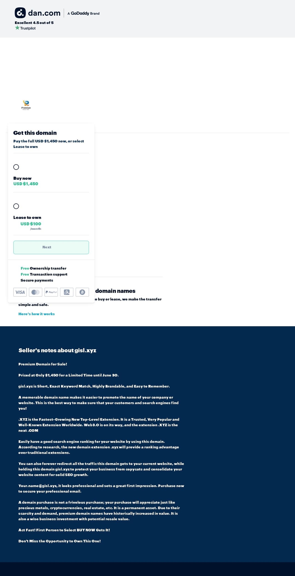 gisl.xyz shopify website screenshot