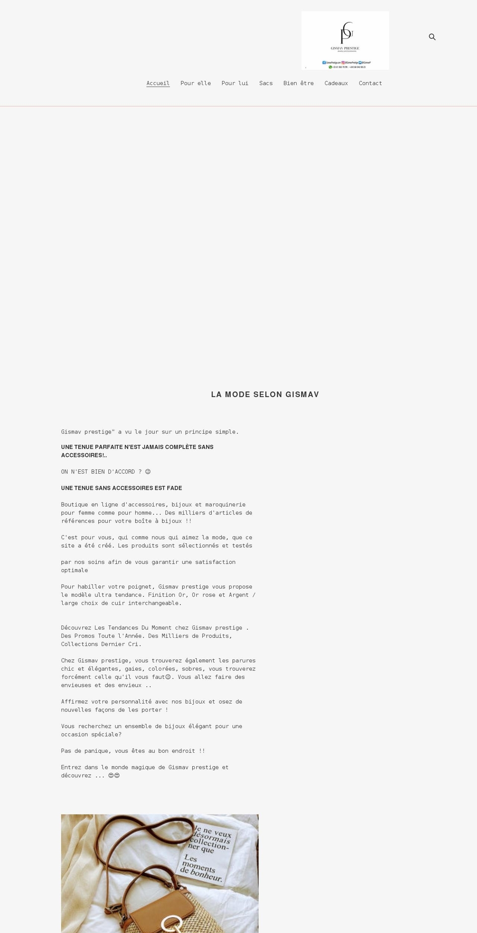 gismavprestige.com shopify website screenshot