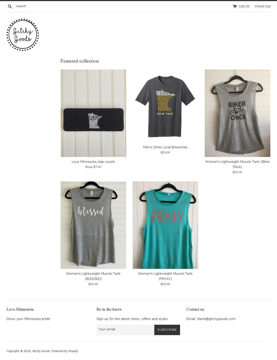 gitchygoods.com — Shopify storefront screenshot
