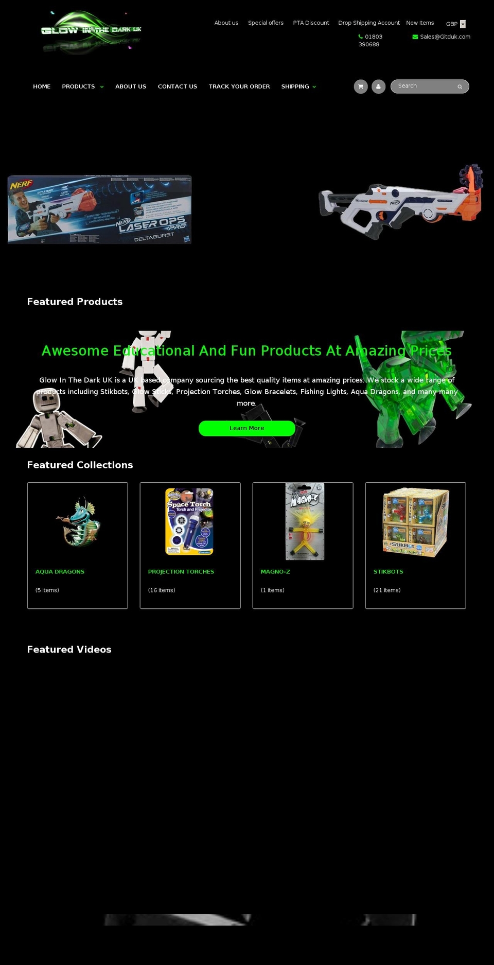 gitduk.com — Shopify storefront screenshot