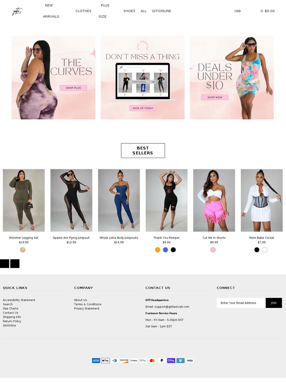 gitilastcall.com shopify website screenshot