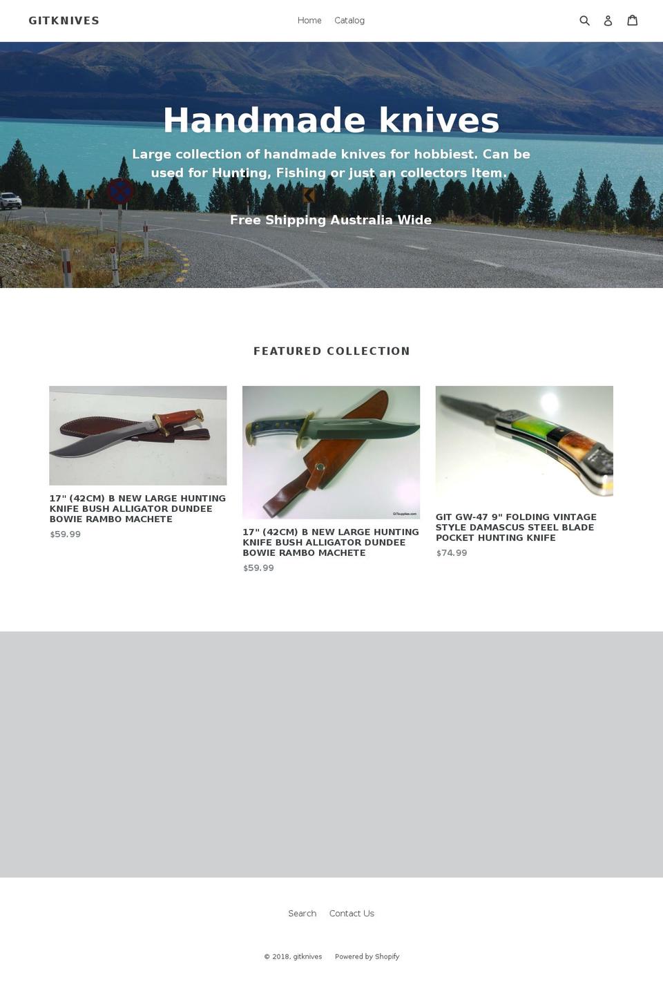 gitknives.com — Shopify storefront screenshot