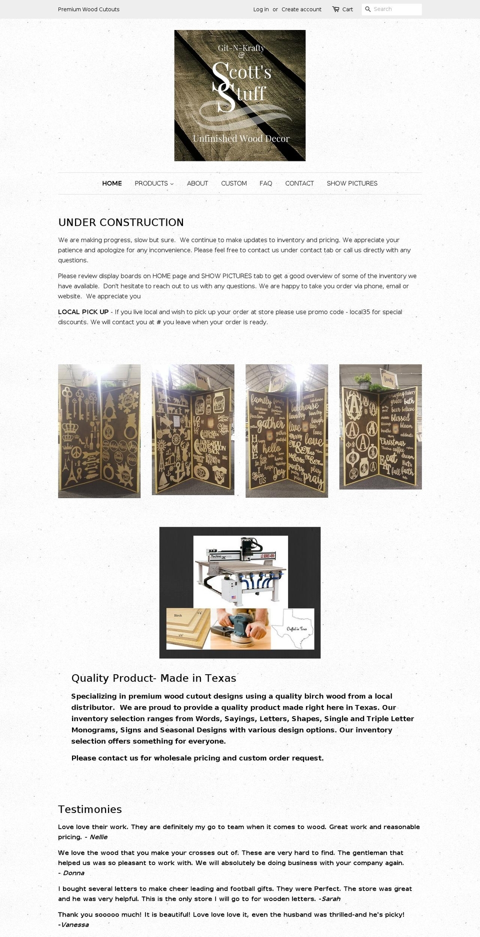 gitncrafty.com — Shopify storefront screenshot
