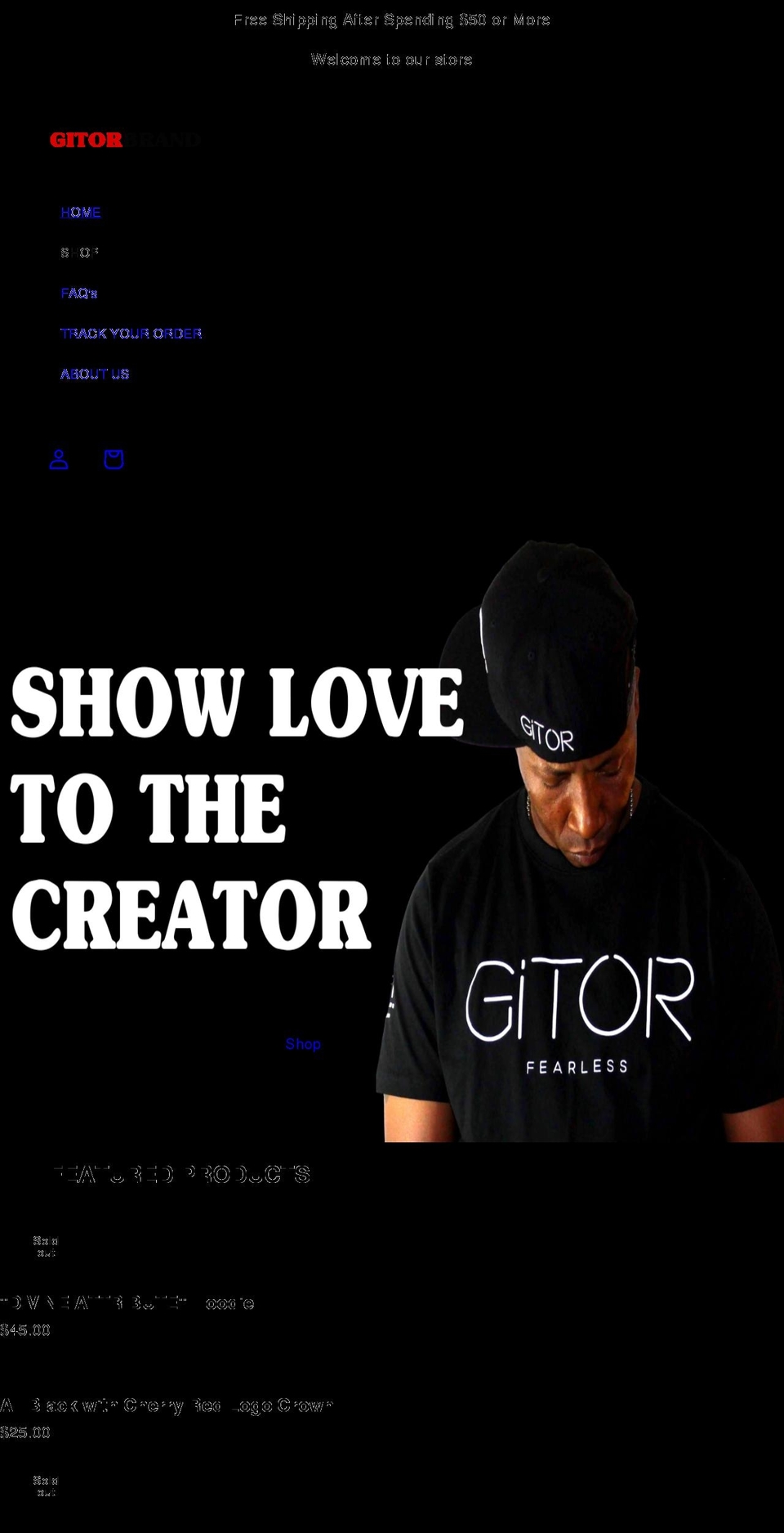 gitorbrand.com shopify website screenshot