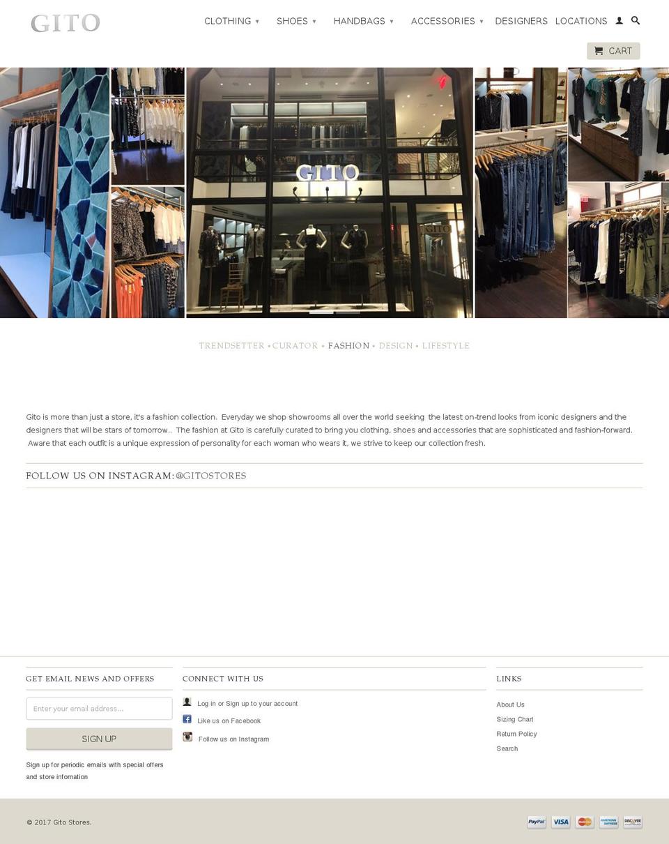 gitostores.com shopify website screenshot