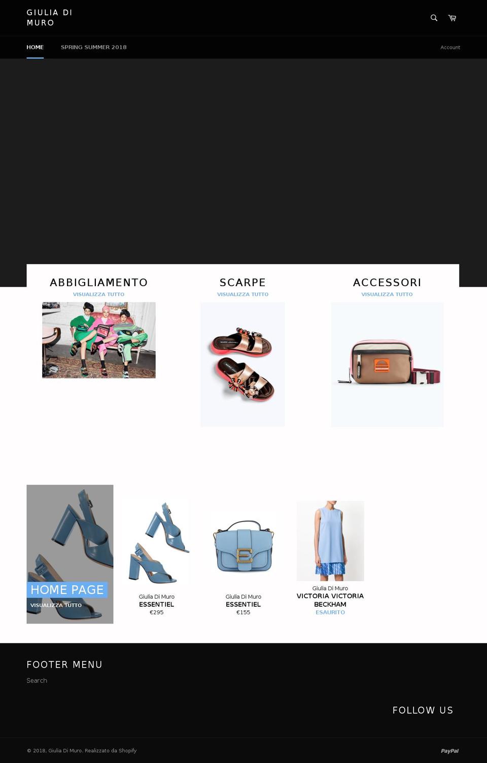 giuliadimuro.com — Shopify storefront screenshot