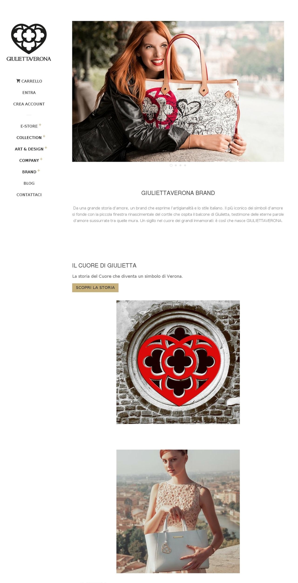 giuliettaverona.net shopify website screenshot