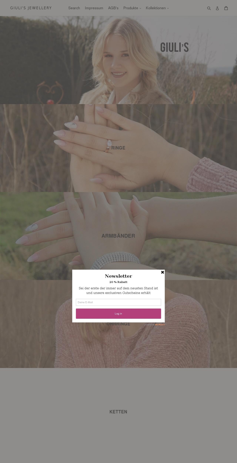 giulis.com — Shopify storefront screenshot