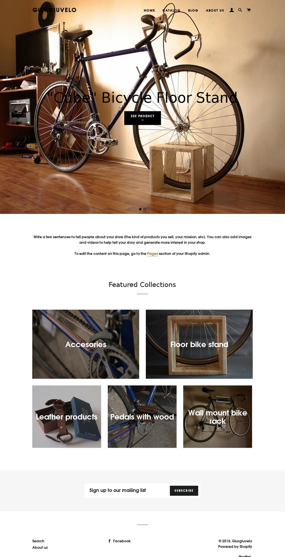 giurgiuvelo.com shopify website screenshot