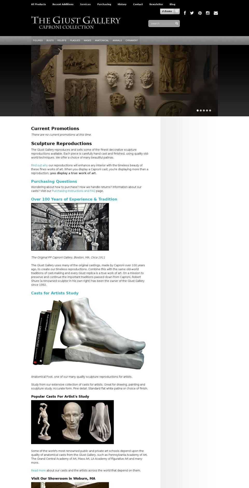 giustgallery.com shopify website screenshot