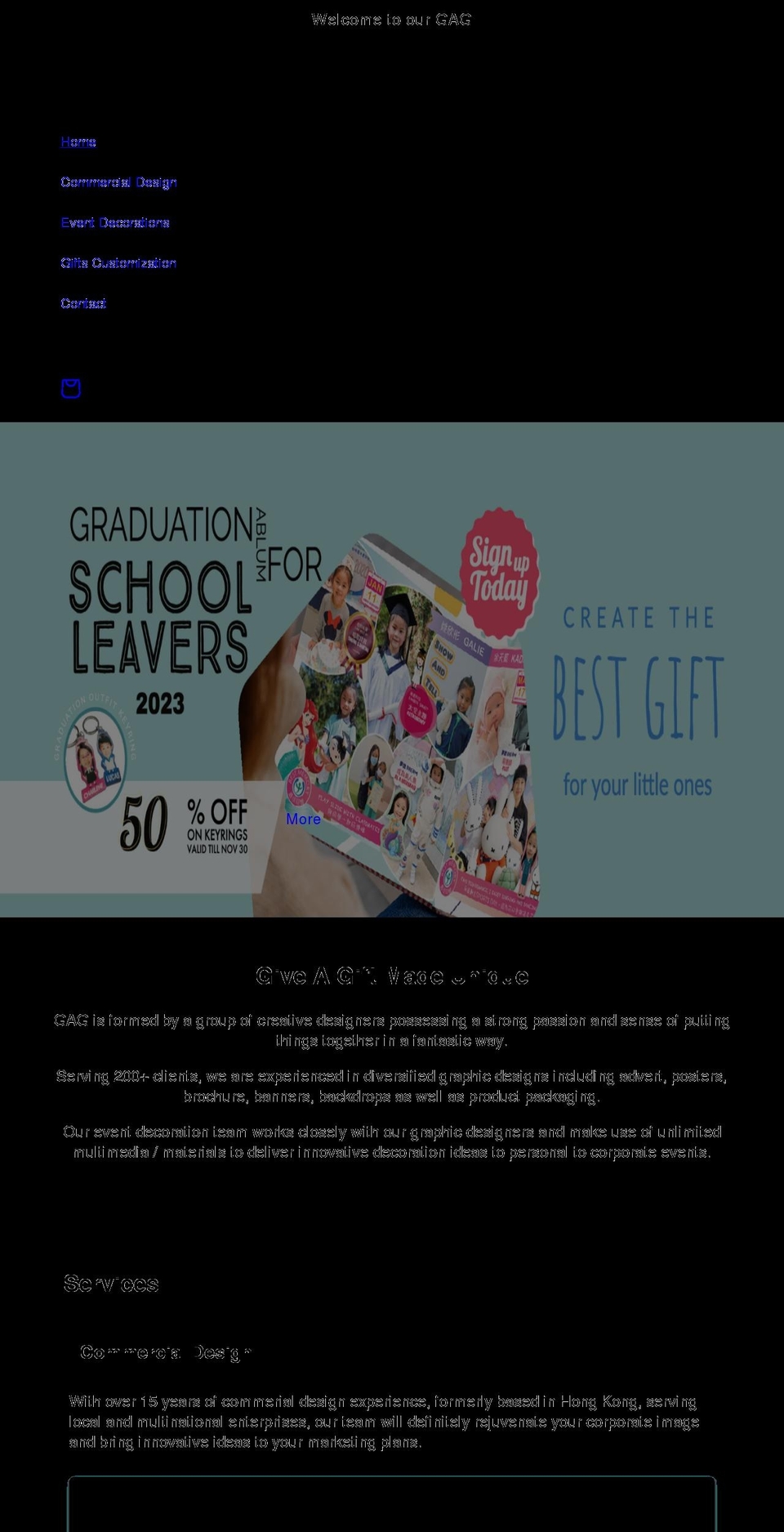 givagif.com shopify website screenshot