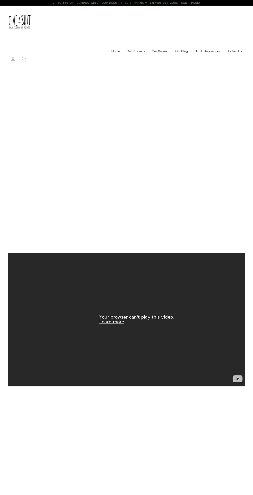 give-a-shit-eco-products.myshopify.com shopify website screenshot