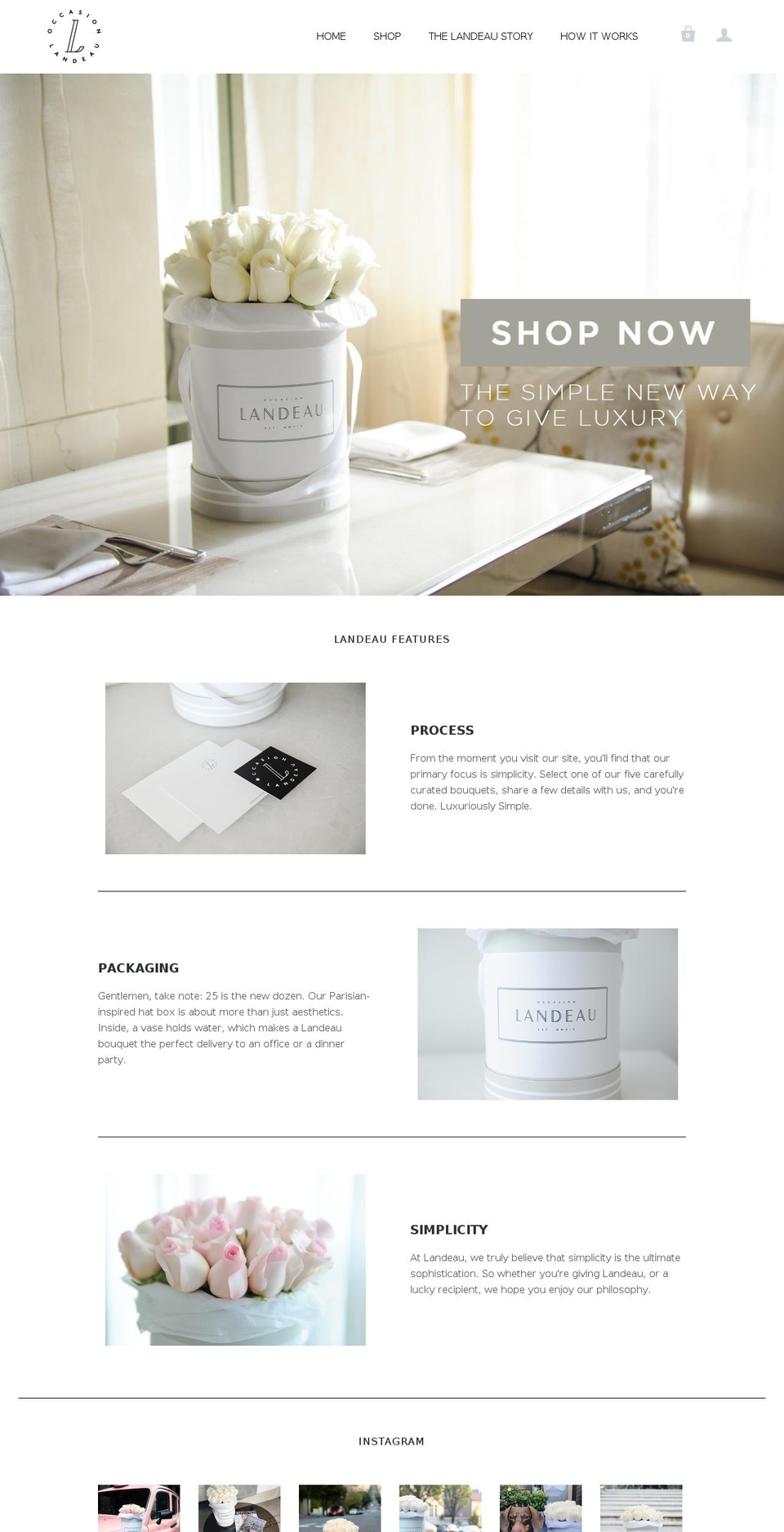 givelandeau.ca shopify website screenshot