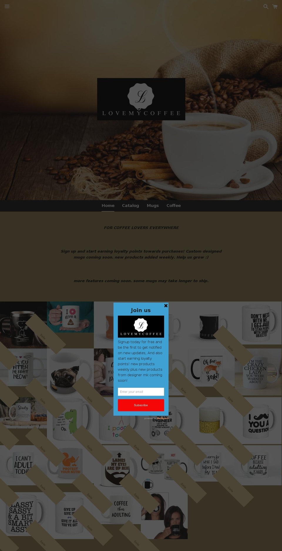 givememug.com — Shopify storefront screenshot